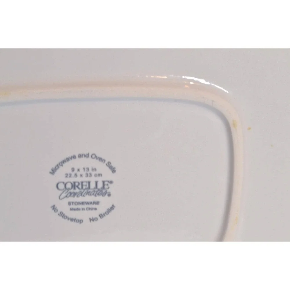 Corelle Coordinates Chutney Fruits 9x13 Stoneware Casserole Lasagna Baking Dish